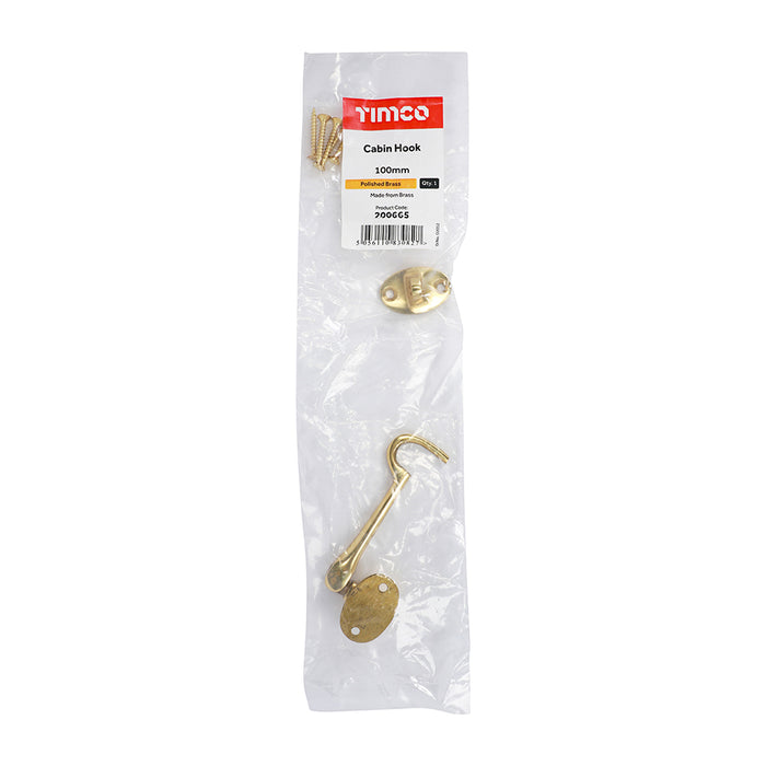 Cabin Hook - Polished Brass