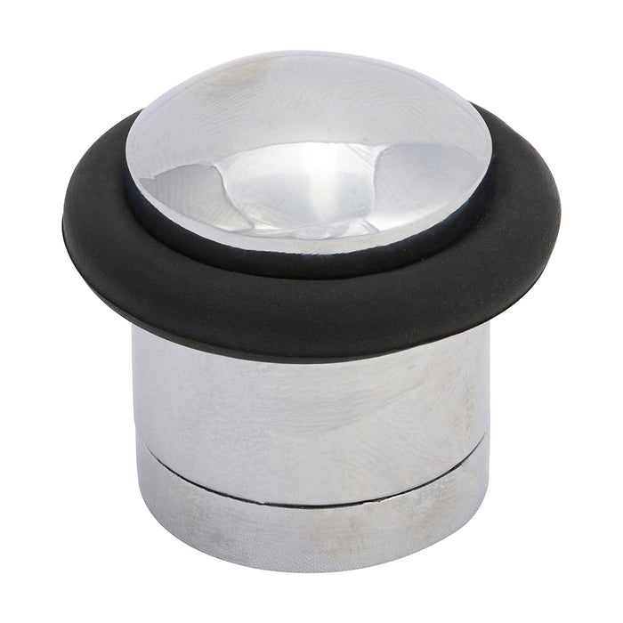 Cylinder Door Stop - Polished Chrome