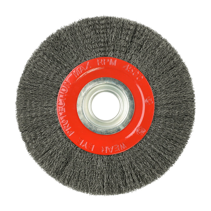 Wheel Brush with Plastic Reducer Set - Crimped Steel Wire