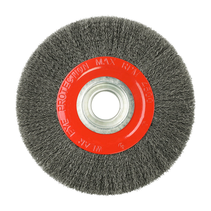 Wheel Brush with Plastic Reducer Set - Crimped Steel Wire