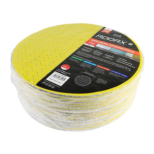 Drylining Sanding Discs - 150 Grit - Yellow