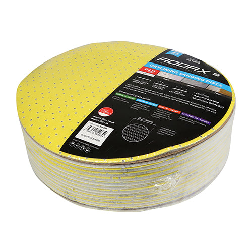 Drylining Sanding Discs - 80 Grit - Yellow