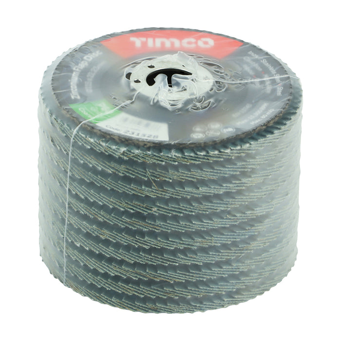 Set of Flap Discs - Zirconium - Type 29 Conical - P60 Grit