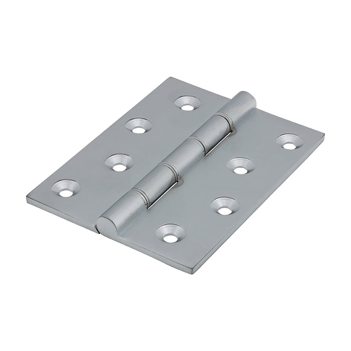 Double Stainless Steel Washered Butt Hinge - Solid Brass - Satin Chrome