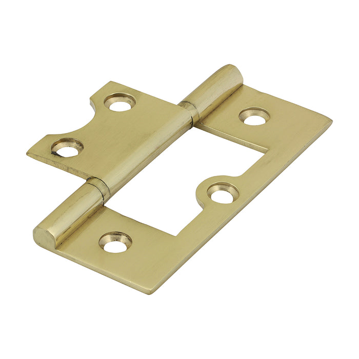 Plain Bearing Flush Hinge - Solid Brass - Polished Brass