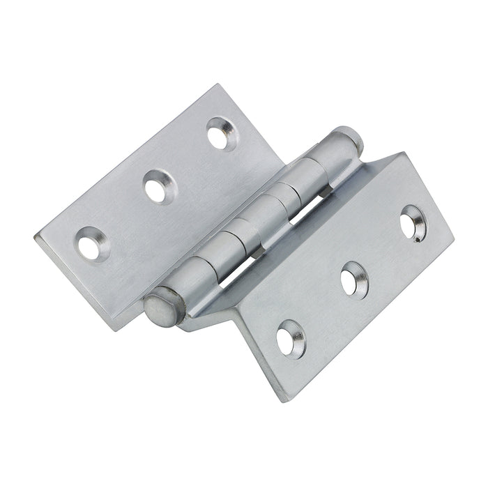 Ball Bearing Stormproof Hinge (1951) - Solid Brass - Satin Chrome