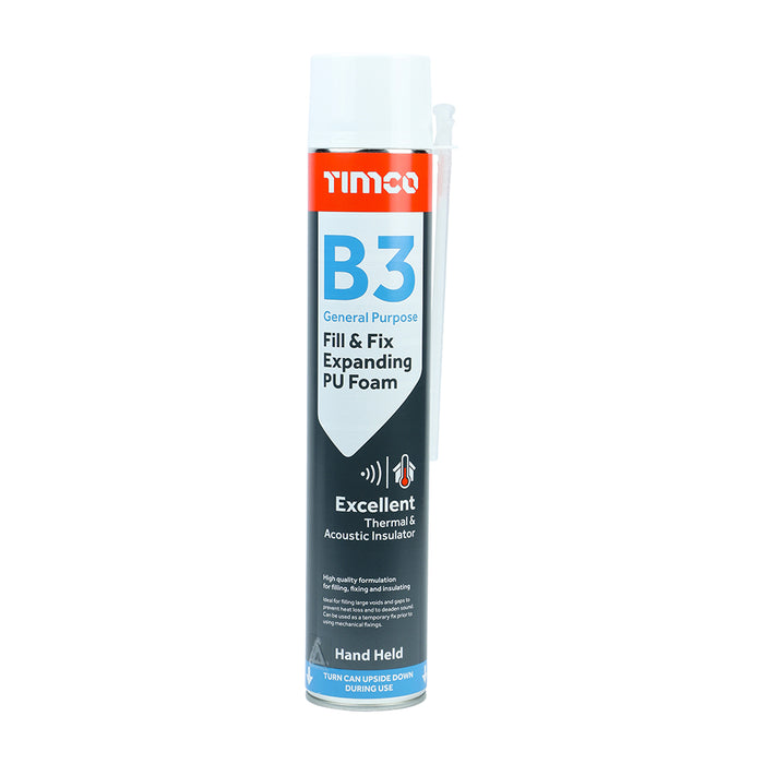 B3 General Purpose Fill & Fix Expanding PU Foam - Hand Held