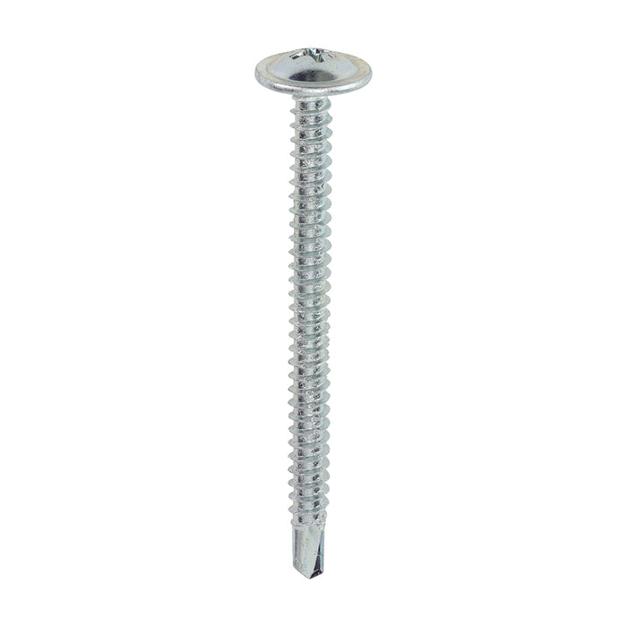 Baypole Screws - Wafer Flange - PH - Self-Drilling Point - Zinc