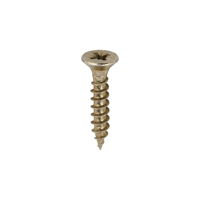 Classic Multi-Purpose Screws - PZ - Double Countersunk - Yellow