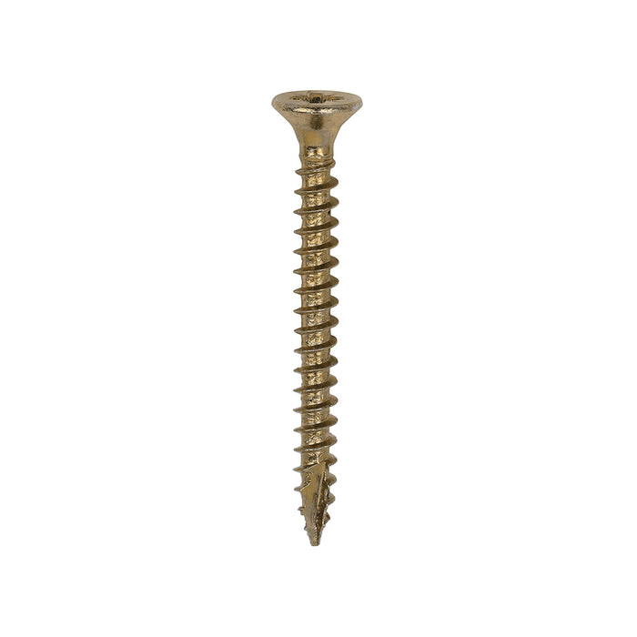 Classic Multi-Purpose Screws - PZ - Double Countersunk - Yellow