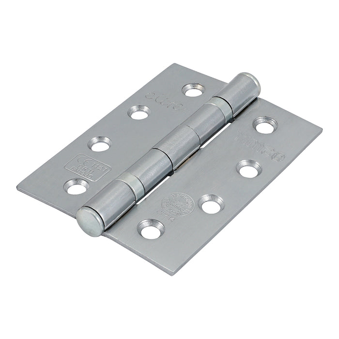 Grade 11 Ball Bearing Fire Door Hinges - Satin Chrome