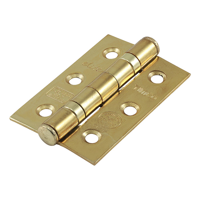 Grade 7 Ball Bearing Fire Door Hinges - Electro Brass