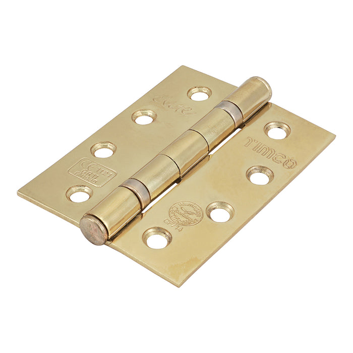 Grade 11 Ball Bearing Fire Door Hinges - Electro Brass