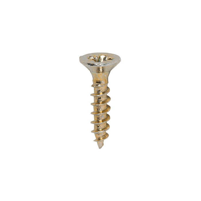 Classic Multi-Purpose Screws - PZ - Double Countersunk - Yellow