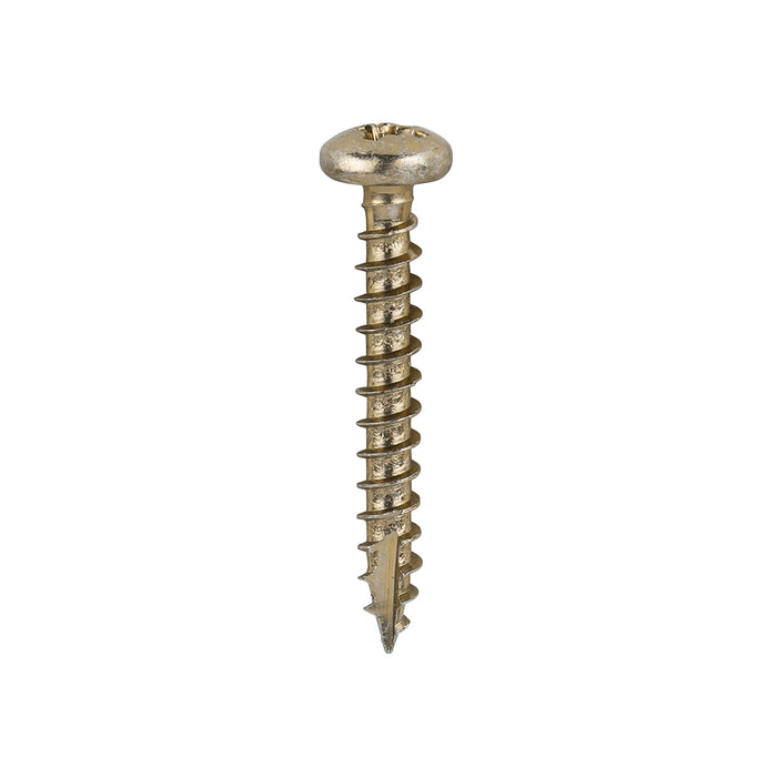Classic Multi-Purpose Screws - PZ - Pan Head - Yellow