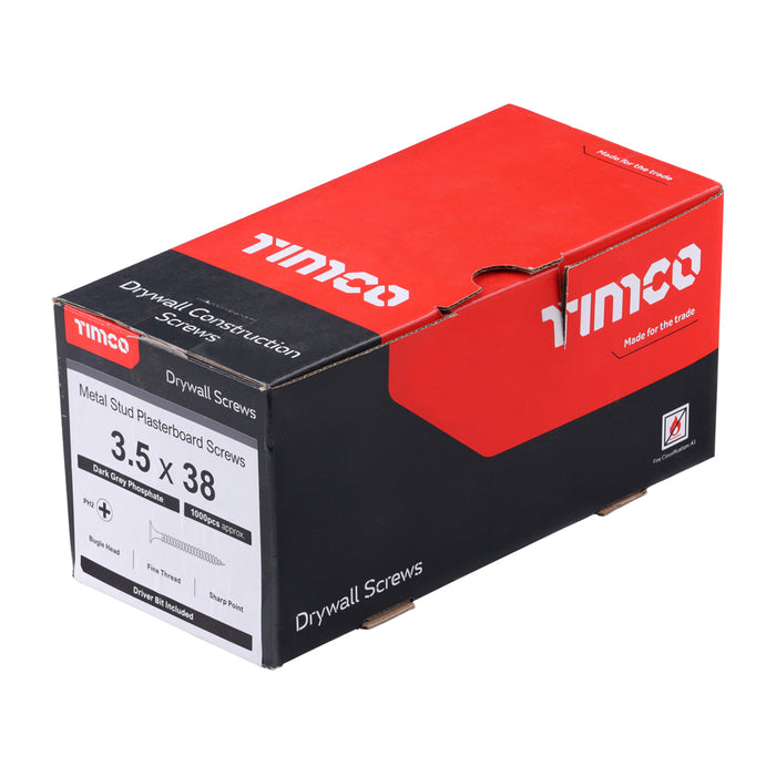 Drywall Screws - PH - Bugle - Fine Thread - Grey