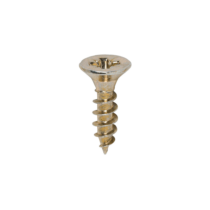 Classic Multi-Purpose Screws - PZ - Double Countersunk - Yellow