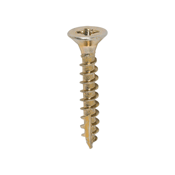 Classic Multi-Purpose Screws - PZ - Double Countersunk - Yellow