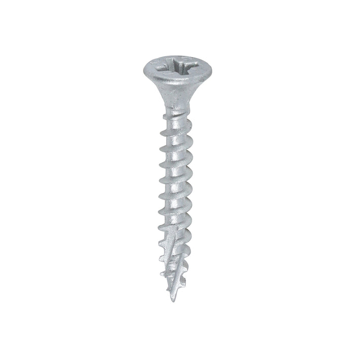 C2 Exterior Strong-Fix - PZ - Double Countersunk with Ribs - Twin-Cut - Silver