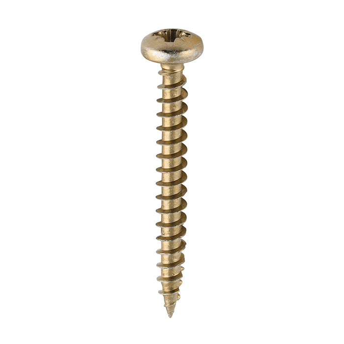 Classic Multi-Purpose Screws - PZ - Pan Head - Yellow