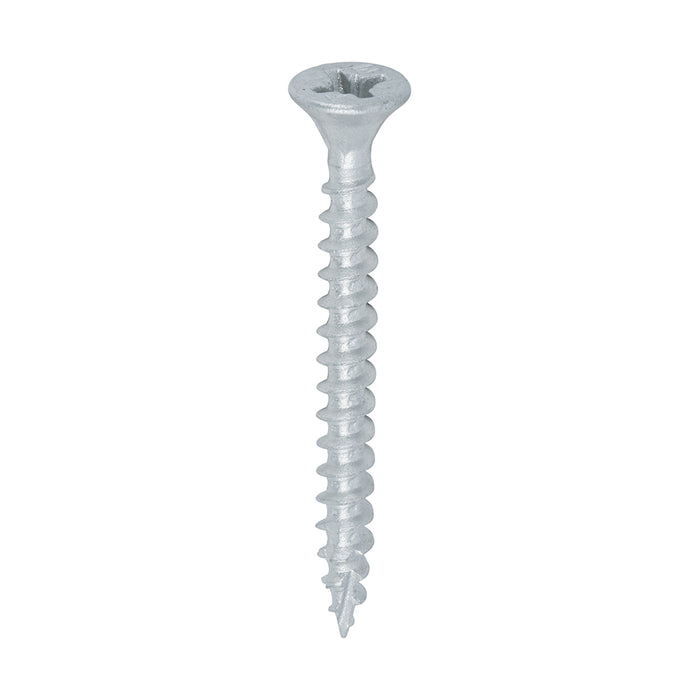 C2 Exterior Strong-Fix - PZ - Double Countersunk with Ribs - Twin-Cut - Silver