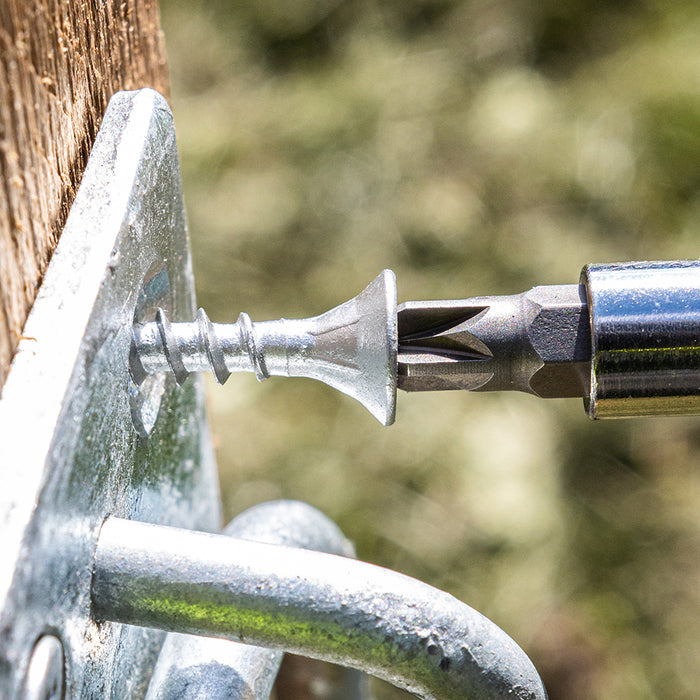 C2 Exterior Strong-Fix - PZ - Double Countersunk with Ribs - Twin-Cut - Silver