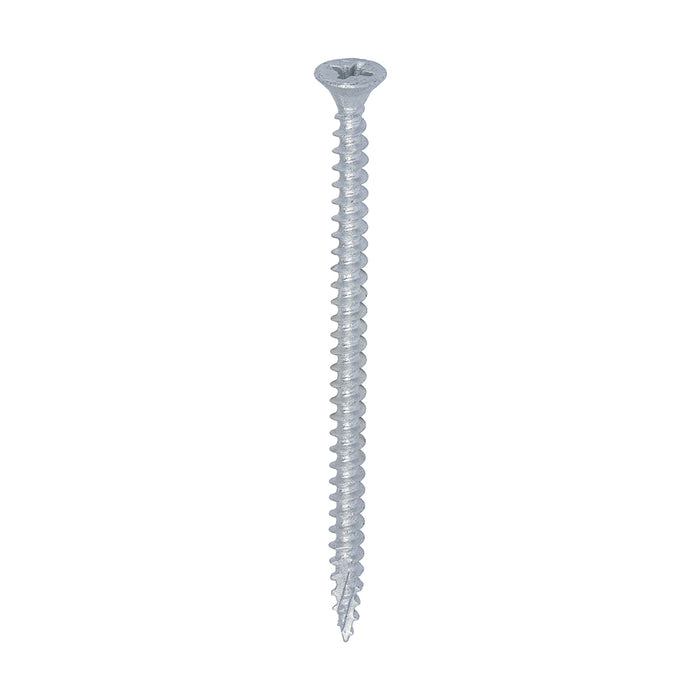 C2 Exterior Strong-Fix - PZ - Double Countersunk with Ribs - Twin-Cut - Silver