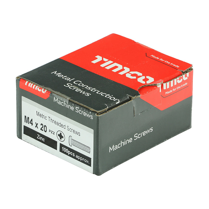 Metric Threaded Machine Screws - PZ - Pan Head - Zinc