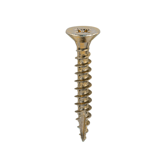 Classic Multi-Purpose Screws - PZ - Double Countersunk - Yellow