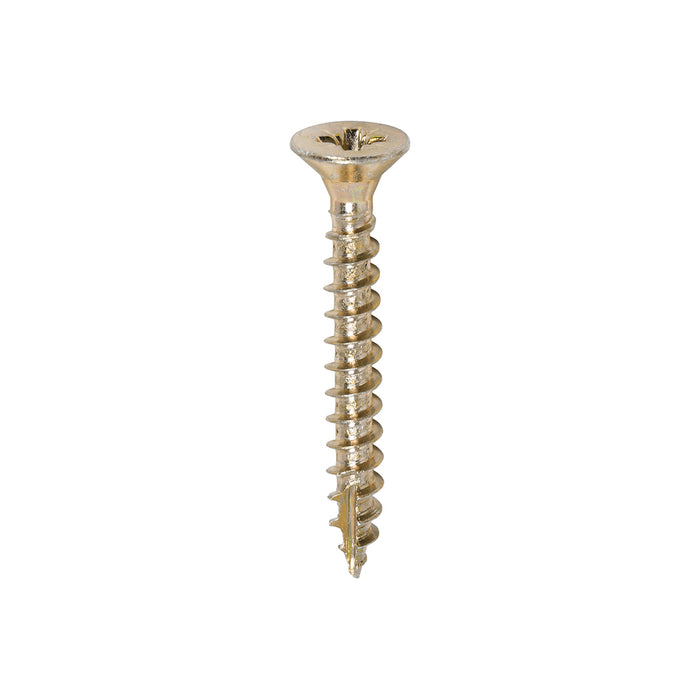Classic Multi-Purpose Screws - PZ - Double Countersunk - Yellow