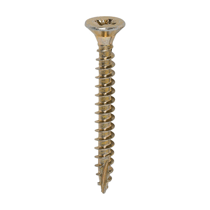 Classic Multi-Purpose Screws - PZ - Double Countersunk - Yellow