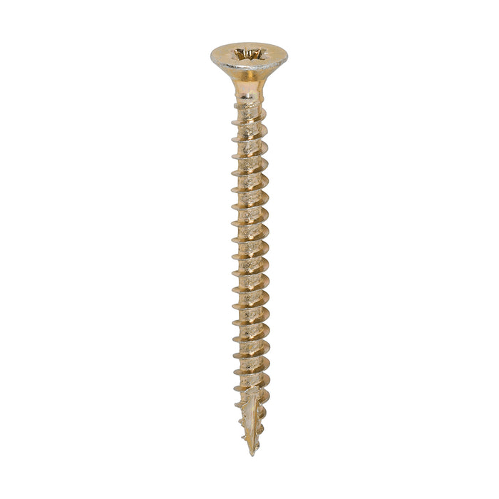 Classic Multi-Purpose Screws - PZ - Double Countersunk - Yellow