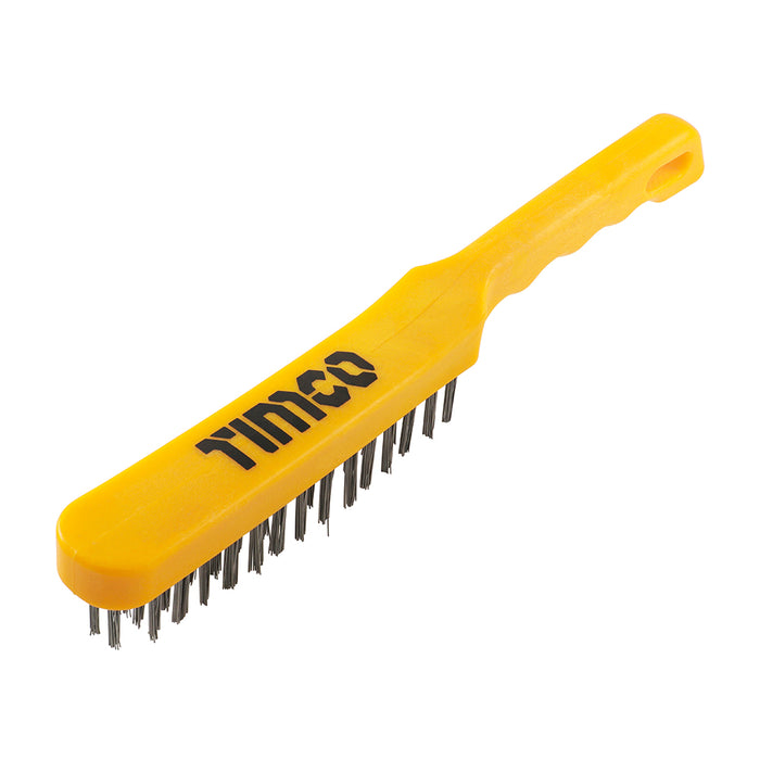 Plastic Handle Scratch Brush - Steel