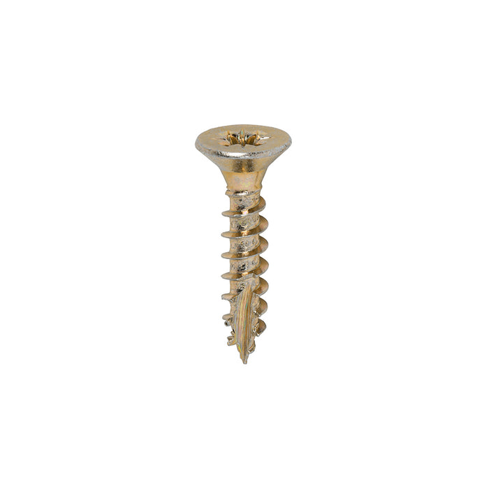 Classic Multi-Purpose Screws - PZ - Double Countersunk - Yellow