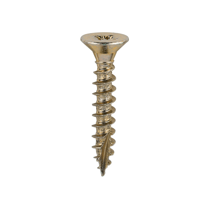 Classic Multi-Purpose Screws - PZ - Double Countersunk - Yellow