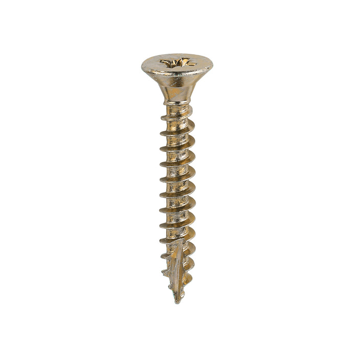 Classic Multi-Purpose Screws - PZ - Double Countersunk - Yellow