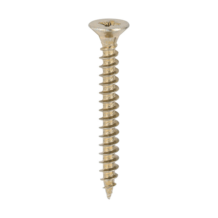 Classic Multi-Purpose Screws - PZ - Double Countersunk - Yellow