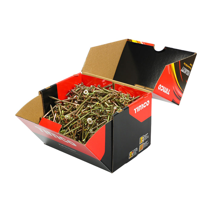 Velocity Premium Multi-Use Screws - PZ - Double Countersunk - Yellow