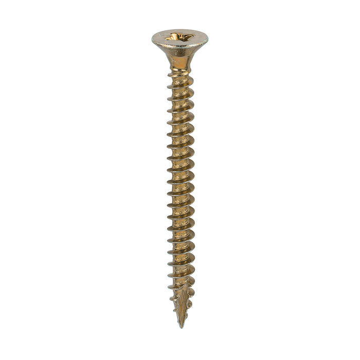 Classic Multi-Purpose Screws - PZ - Double Countersunk - Yellow