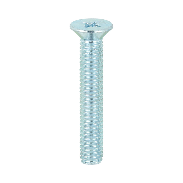 Metric Threaded Machine Screws - PZ - Countersunk - Zinc
