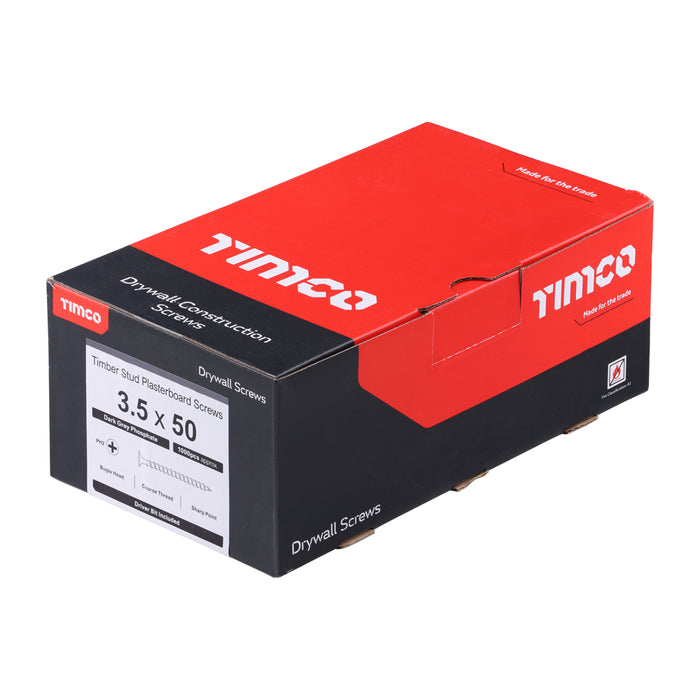 Drywall Screws - PH - Bugle - Coarse Thread - Grey