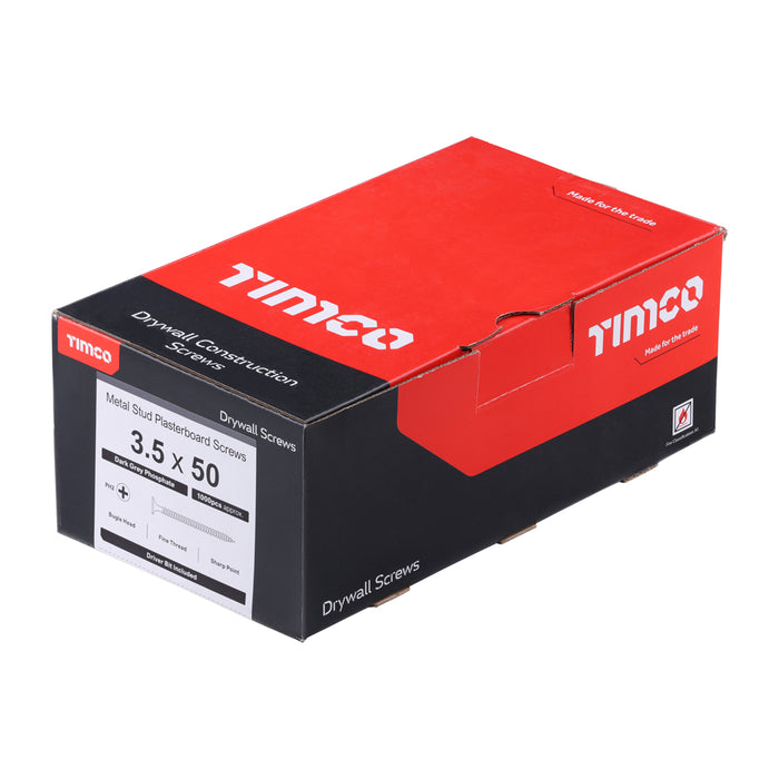 Drywall Screws - PH - Bugle - Fine Thread - Grey