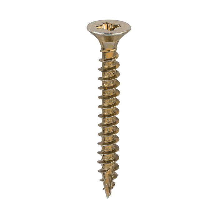Classic Multi-Purpose Screws - PZ - Double Countersunk - Yellow