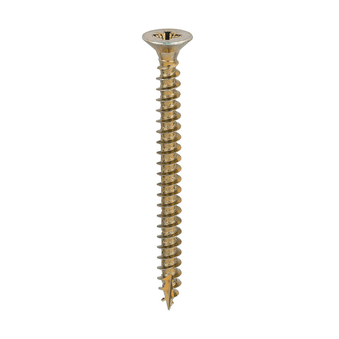 Classic Multi-Purpose Screws - PZ - Double Countersunk - Yellow