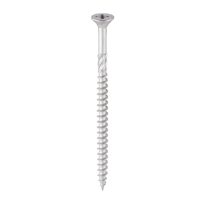C2 Exterior Strong-Fix - PZ - Double Countersunk with Ribs - Twin-Cut - Silver