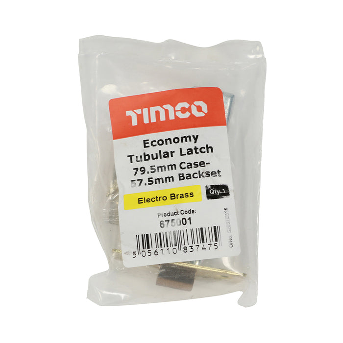 Economy Tubular Latch - Electro Brass