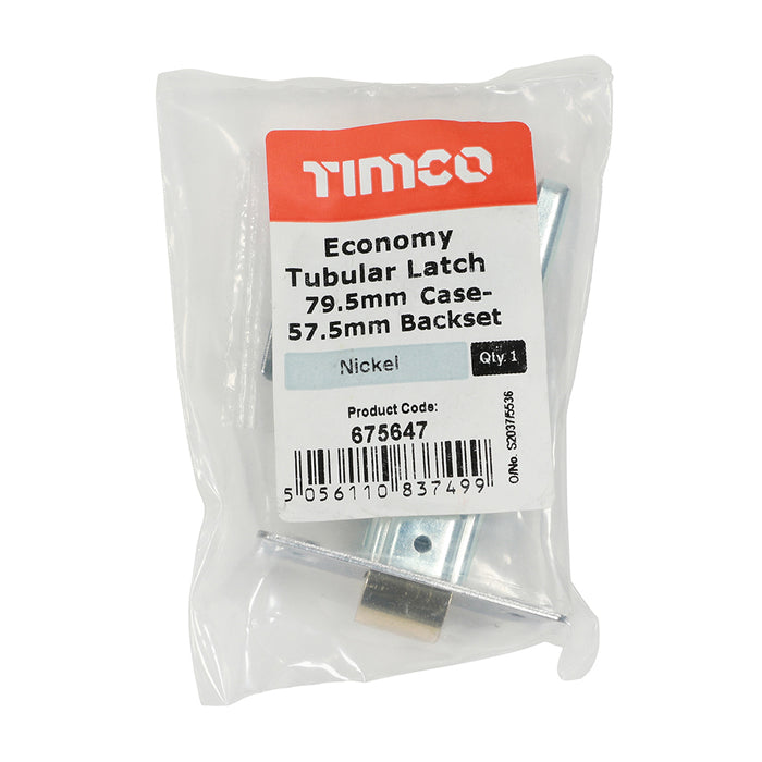 Economy Tubular Latch - Nickel