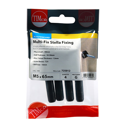 Stella Fixings - TX - Pan - Black