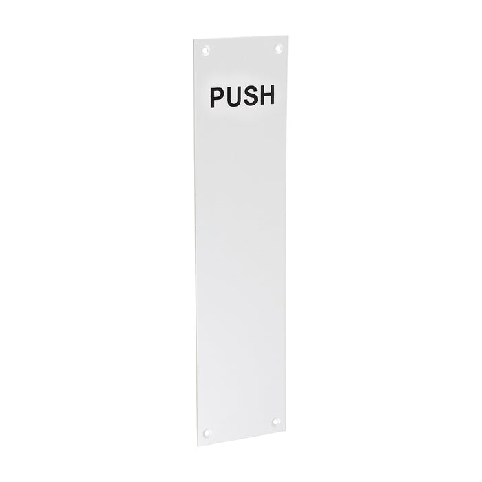 Finger Plate PUSH - Satin Anodised Aluminium