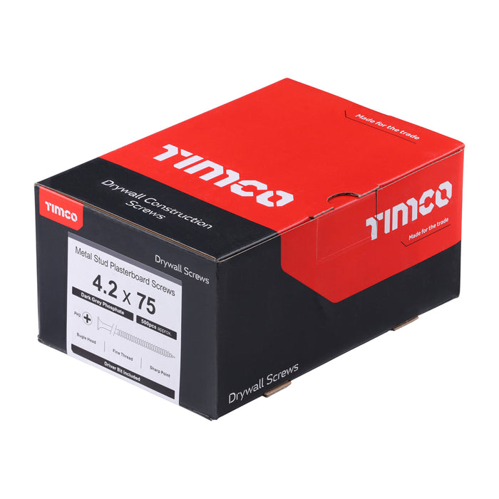 Drywall Screws - PH - Bugle - Fine Thread - Grey